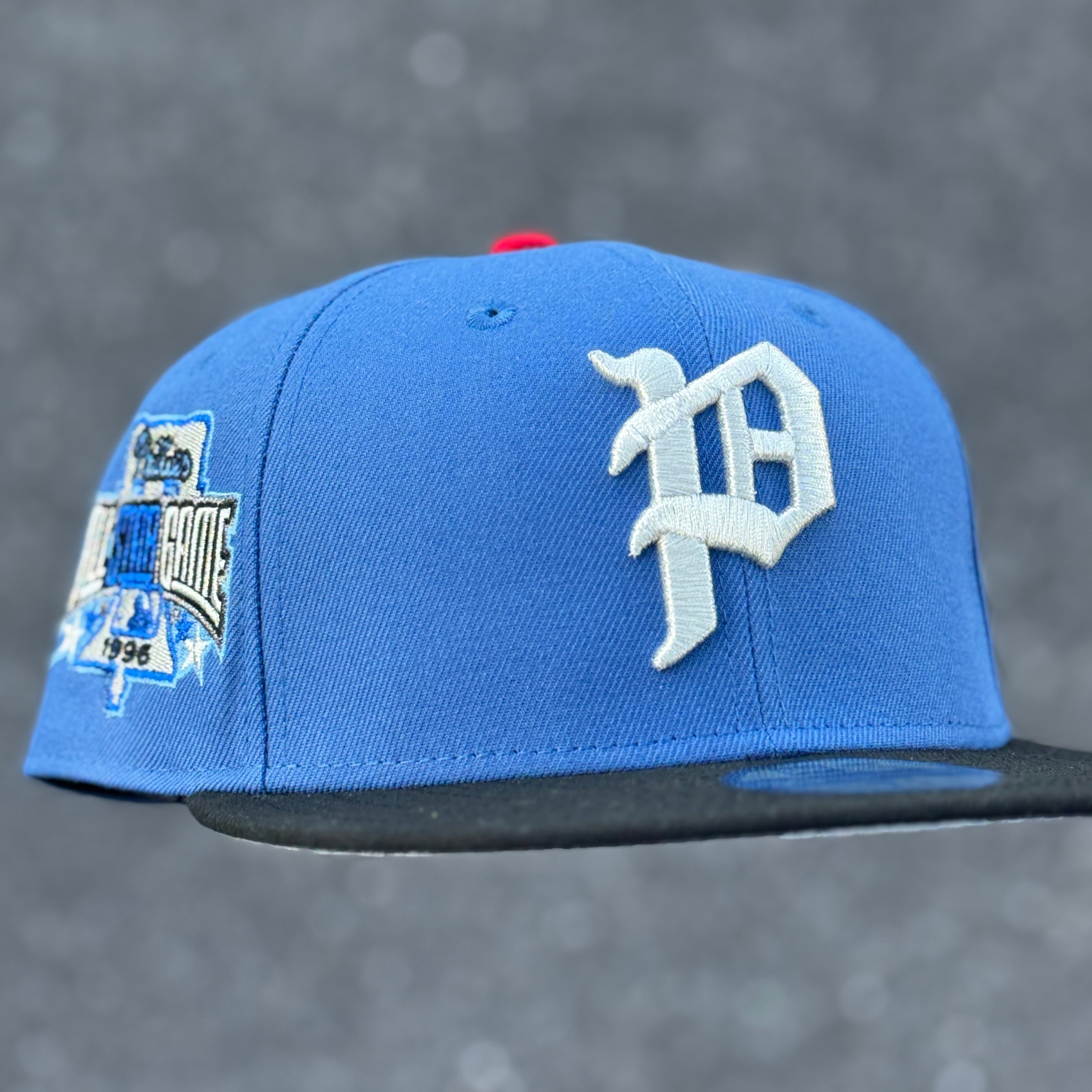 Philadelphia Phillies 1996 All Star Game Side Patch Fitted Hat New Era 5950 (Blue/Black/Silver/Sky Blue/Grey)