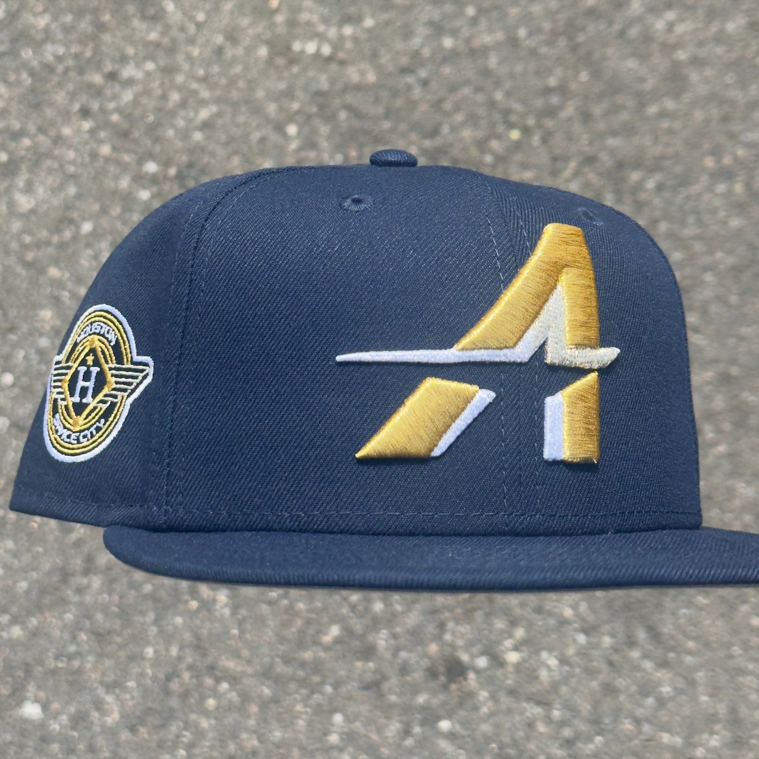 Houston Astros City Connect Space City Side Patch MLB Fitted Hat New Era 5950(Navy Blue/White/Silver/Gold/Gray)