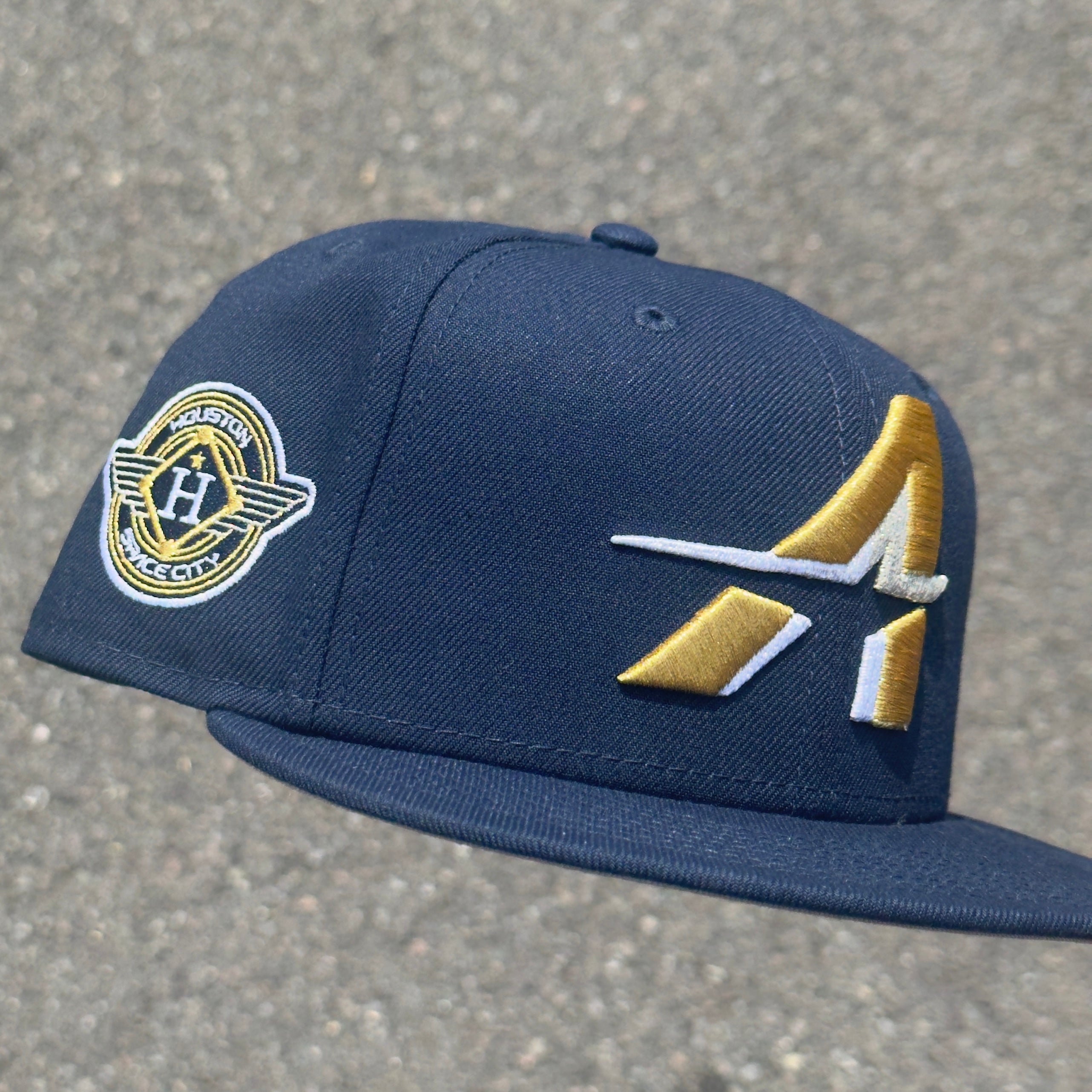 Houston Astros City Connect Space City Side Patch MLB Fitted Hat New Era 5950(Navy Blue/White/Silver/Gold/Gray)