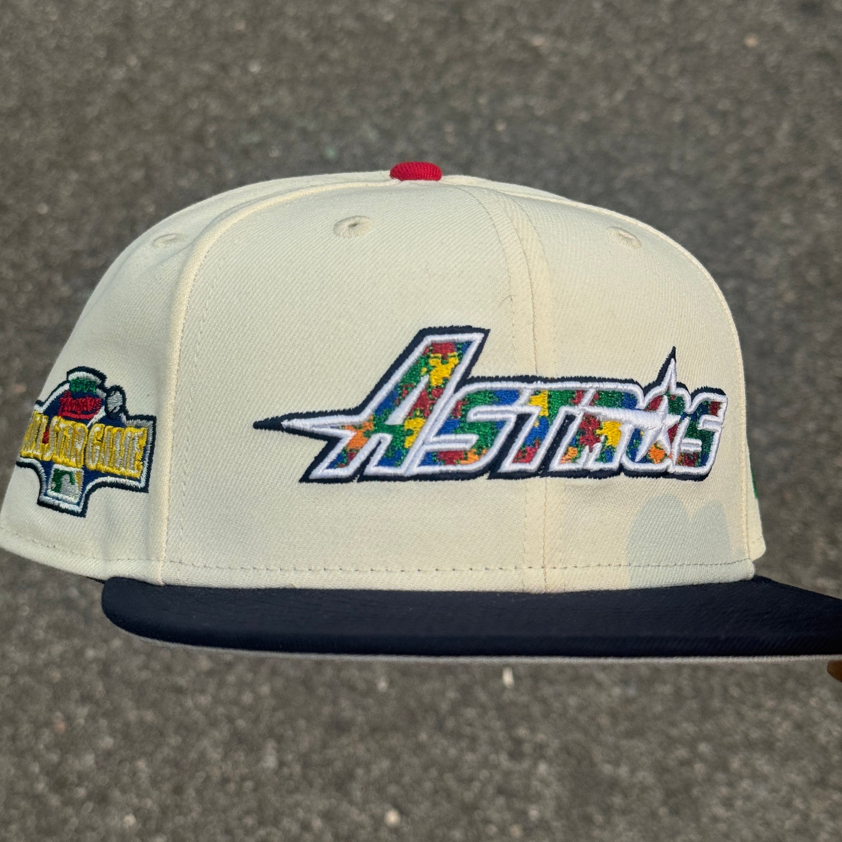 🚨PRE ORDER🚨 Houston Astros 2004 All Star Game Side Patch Fitted Hat MLB New Era 5950 (Off White/Navy Blue/Yellow/Green/Red/Gray)