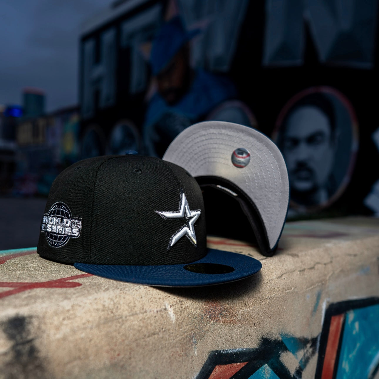 Houston Astros 2005 Side Patch MLB Fitted Hat New Era 5950(Black/Navy Blue/White/Pewter/Gray)