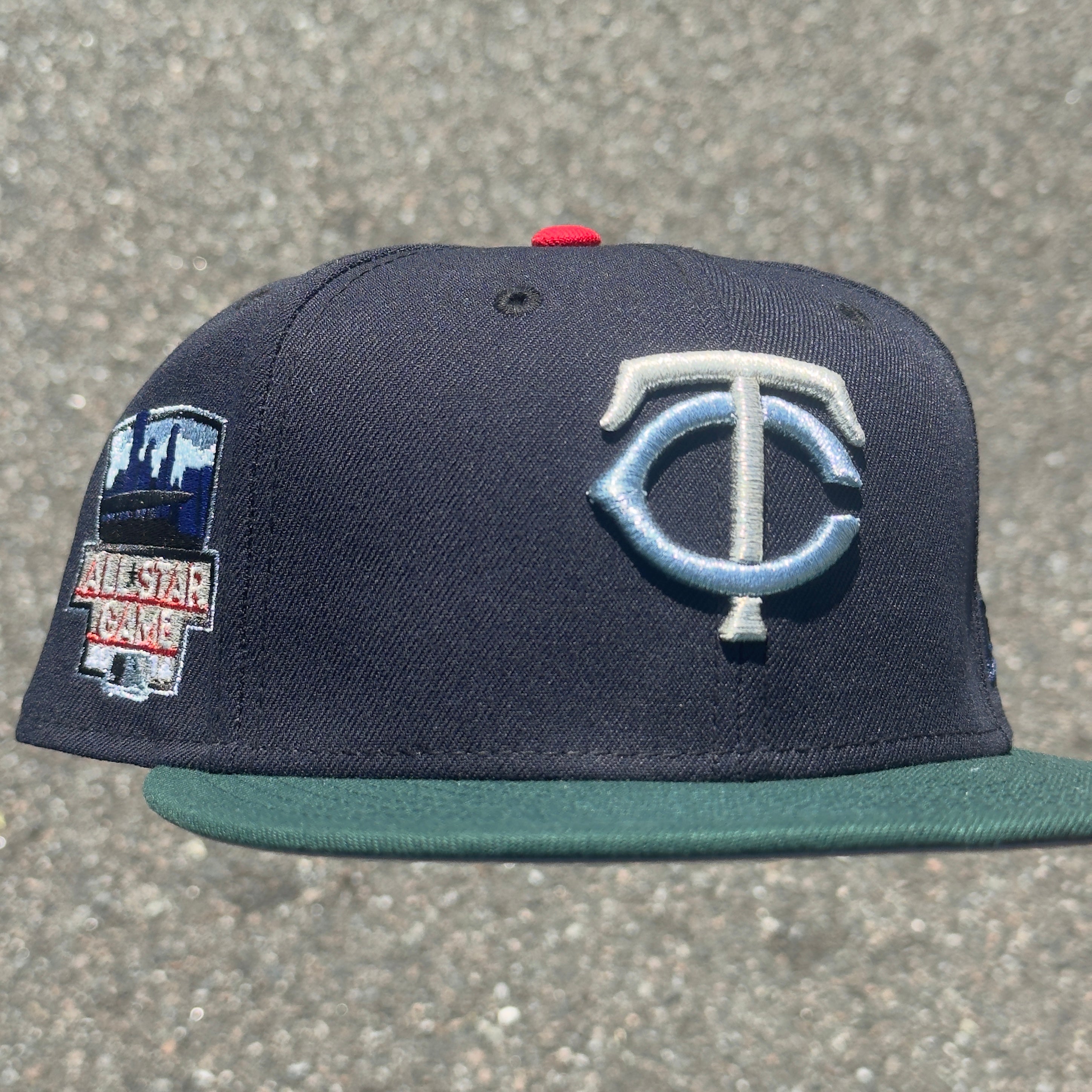 Minnesota Twins 2014 All Star Game Side Patch MLB Fitted Hat New Era 5950(Navy Blue/Dark Green/Blue/Black/Sky Blue/Red/Gray)