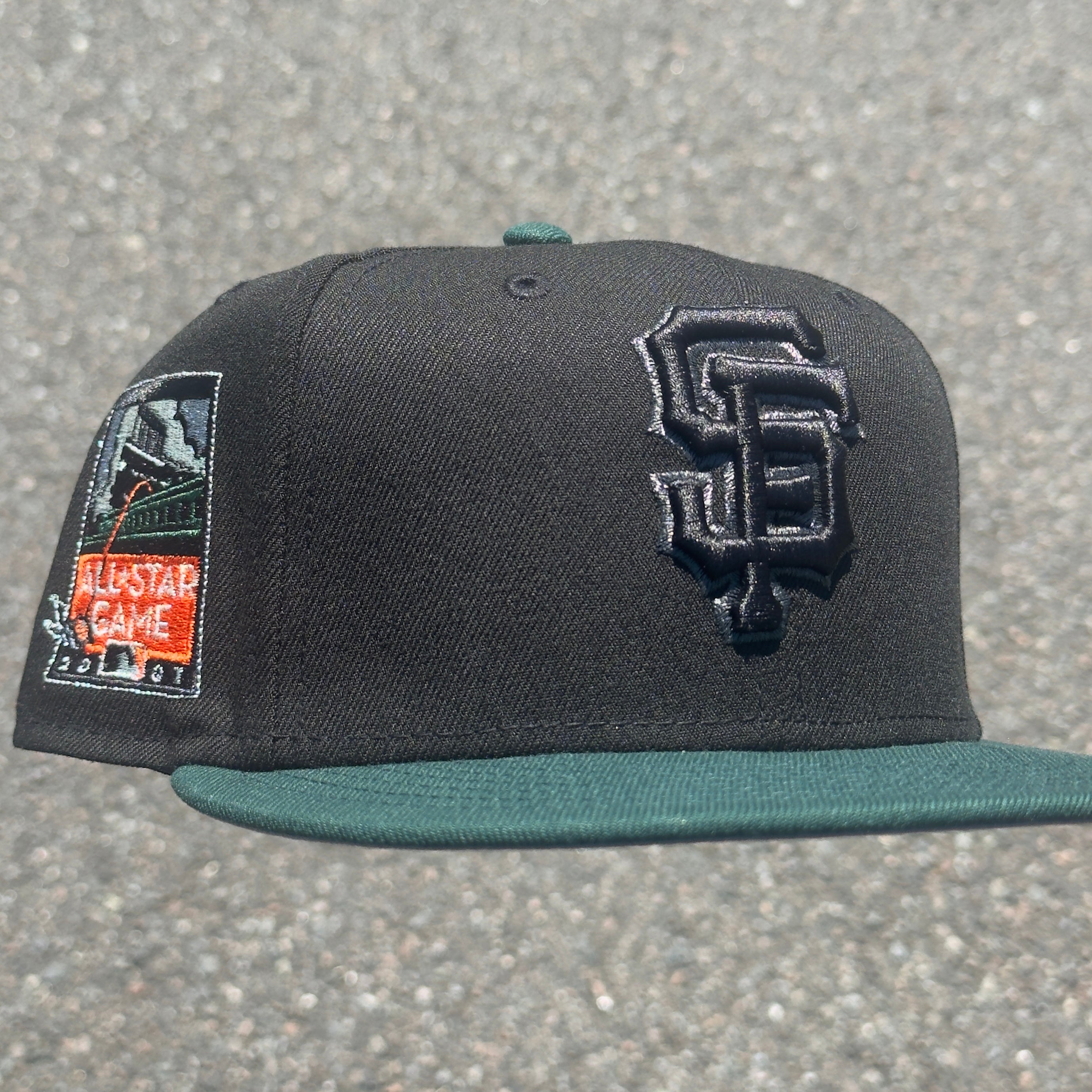 San Francisco Giants 2007 All Star Game Side Patch MLB Fitted Hat New Era 5950(Black/Green/Orange/Gray)