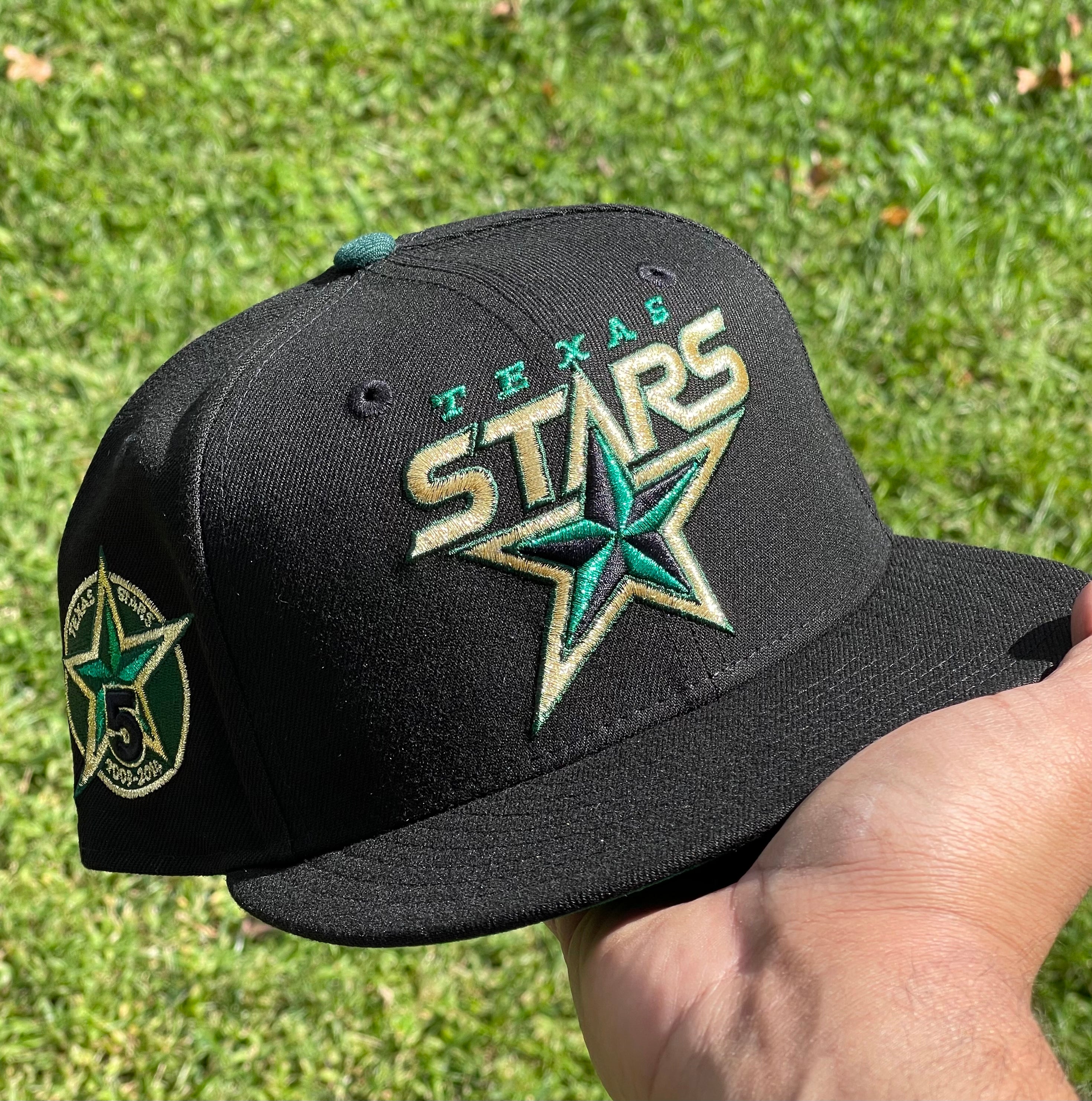 Texas Stars American Hockey League Fitted Hat (Black/Green)