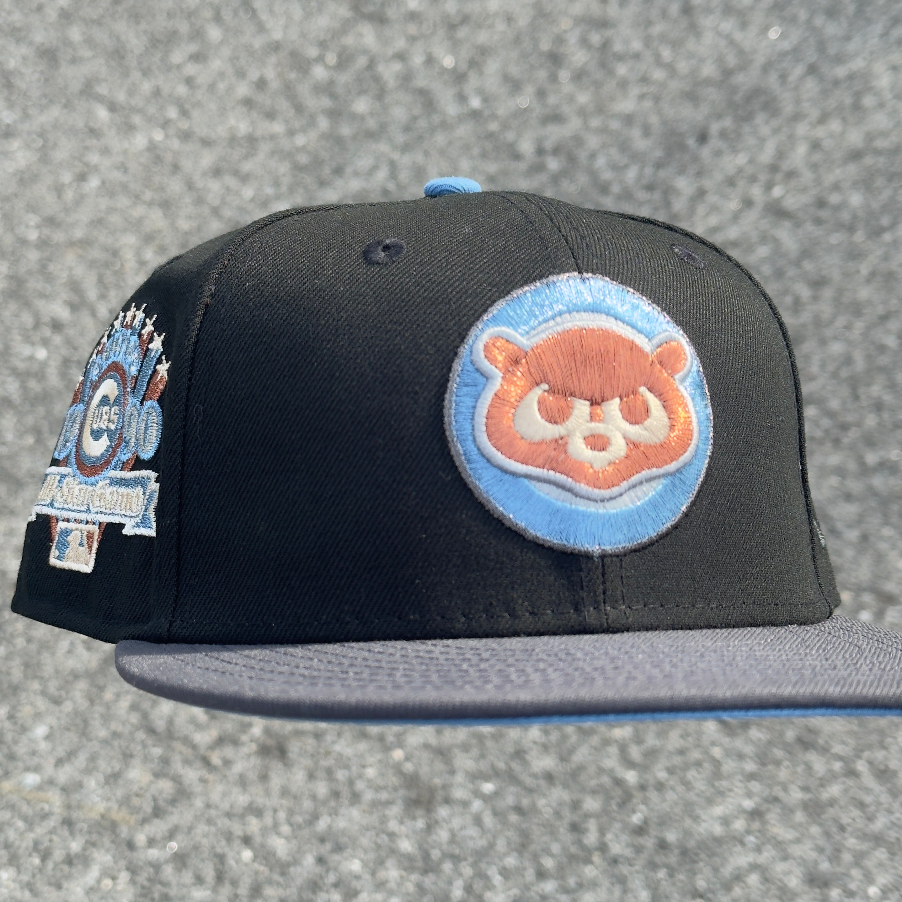 Chicago Cubs 1990 All Star Game Side Patch Fitted Hat New Era 5950 (Black/Graphite/Sky Blue/Copper/White/Seashell)