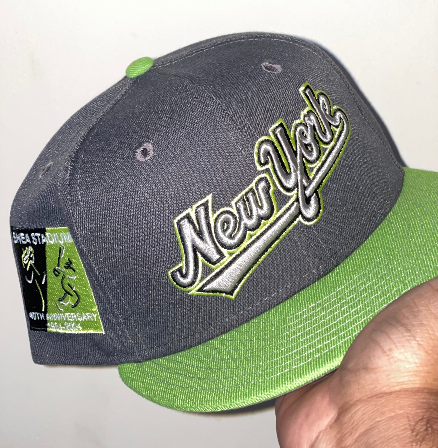 New York Mets US Open Shea Stadium 40th Anniversary Fitted Hat (Gray/Green)