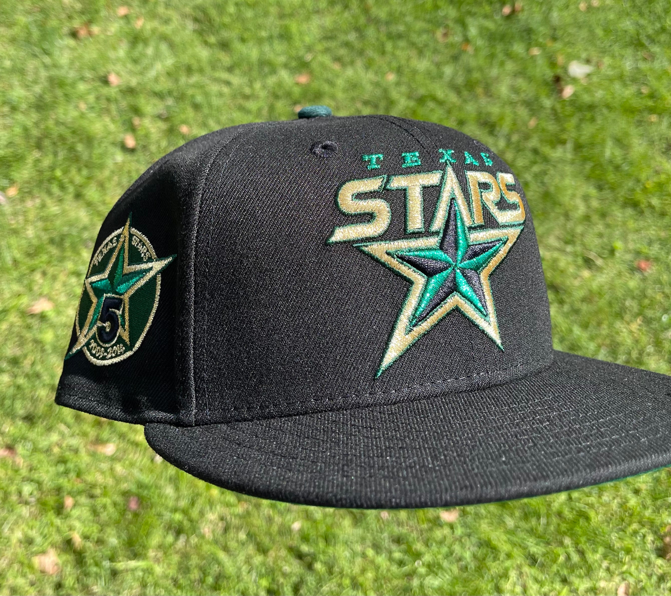 Texas Stars American Hockey League Fitted Hat (Black/Green)