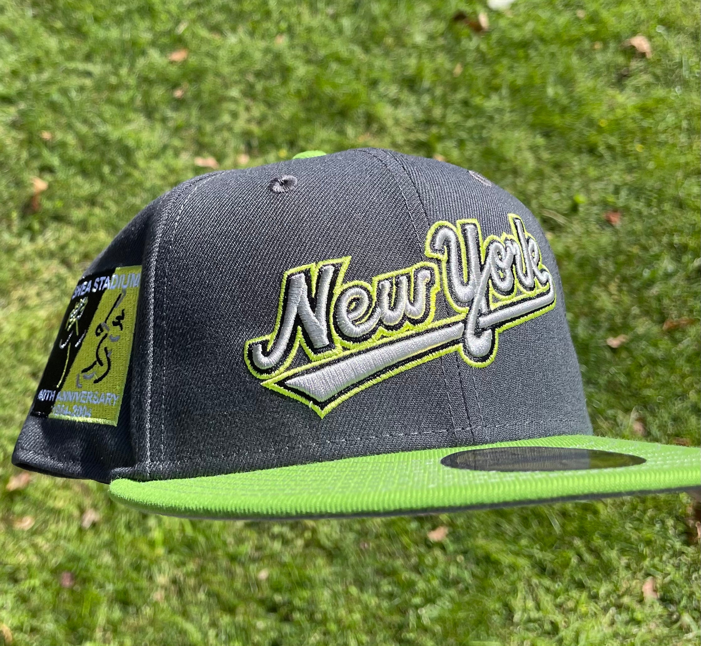 New York Mets US Open Shea Stadium 40th Anniversary Fitted Hat (Gray/Green)